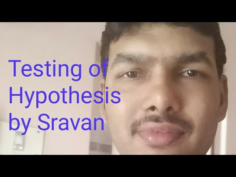 hypothesis testing meaning in telugu