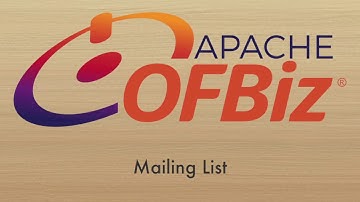 Apache OFBiz Mailing Lists