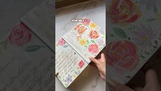 Customised hand painted bible inspiration with calligraphy #biblepainting #bible Customised hand painted bible inspiration with calligraphy #biblepainting #bible