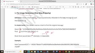 7.4- Message Digest part 2 | Hash Function | Message Integrity