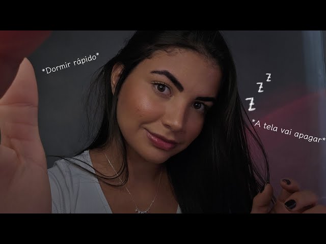 ASMR que a TELA VAI ESCURECENDO até você DORMIR 💤😴 100% Relaxante 