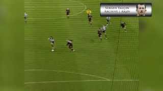 Sergen Yalçın Archive ● Sergen plays a ball through 3 different gaps against Sparta Prague