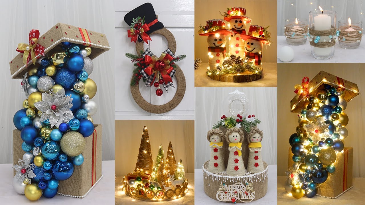10 Jute craft Christmas decorations ideas ???? Christmas Decoration ...