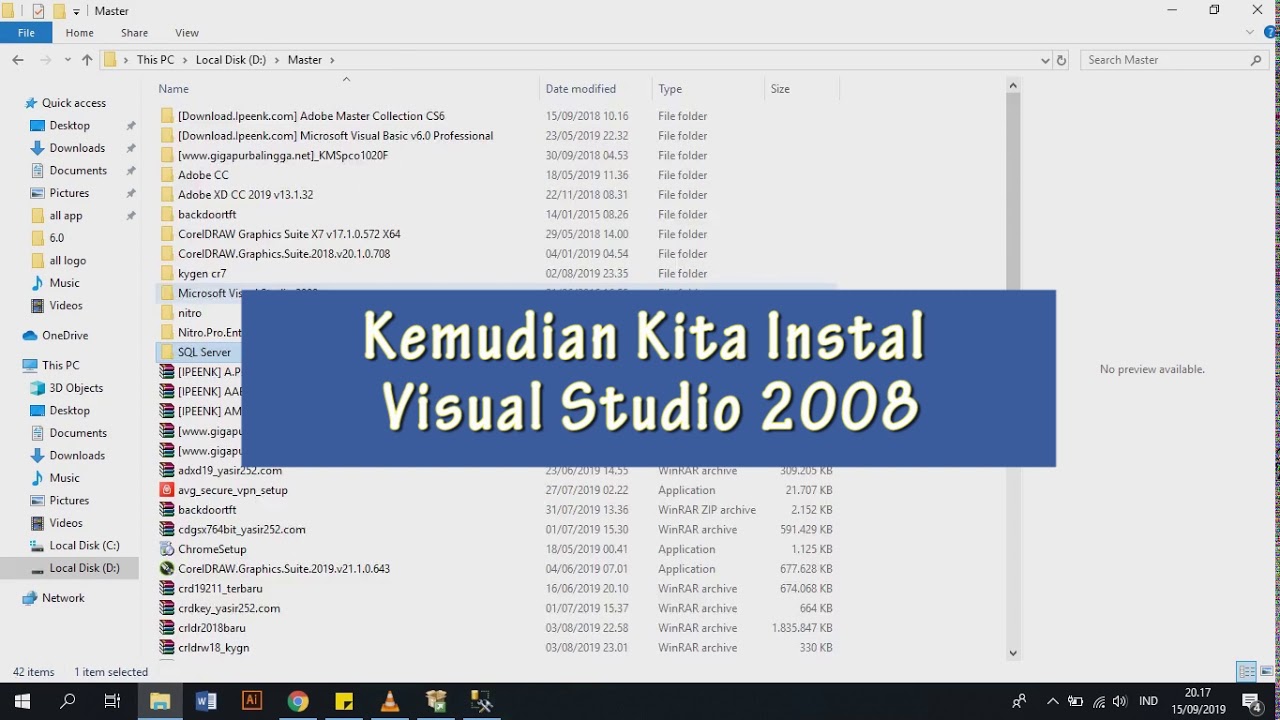 Tutorial Instal Visual Studio 2008 (by Kelvin M) - YouTube
