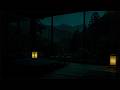 Soft Night Rain in a Dark Room (No Ads) 🌧️ | Dark Night Garden Ambience for Deep Sleep