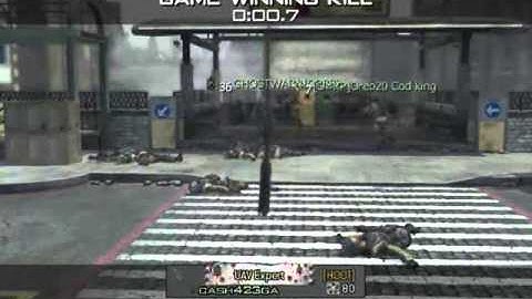 COD MW3 Game Clip - Long Throwing Knife - Buzzer Beater - Killcam!!!