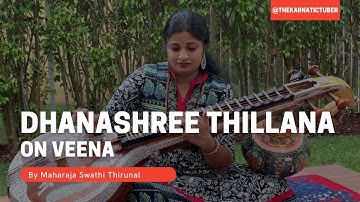 Dhanashree Thillana on Veena | Swathi Thirunal | The Karnatic Tuber