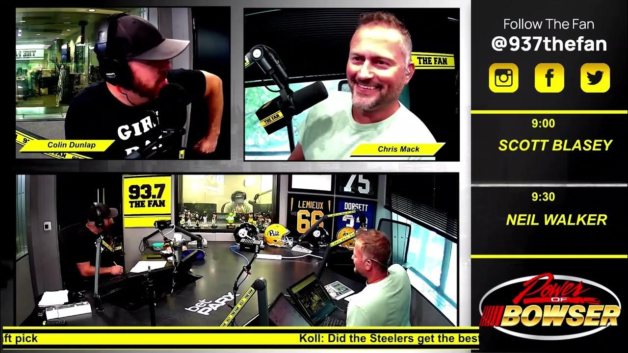 Big Ben throwing out the first pitch at YinzerPalooza. The Fan Morning