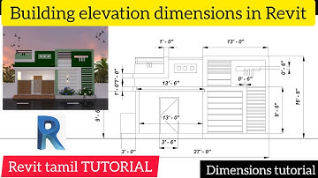 Elevation Dimensions|Dimensions in Revit|revittamil tutorial#revit #elevation#mjexpounds#shortsvideo