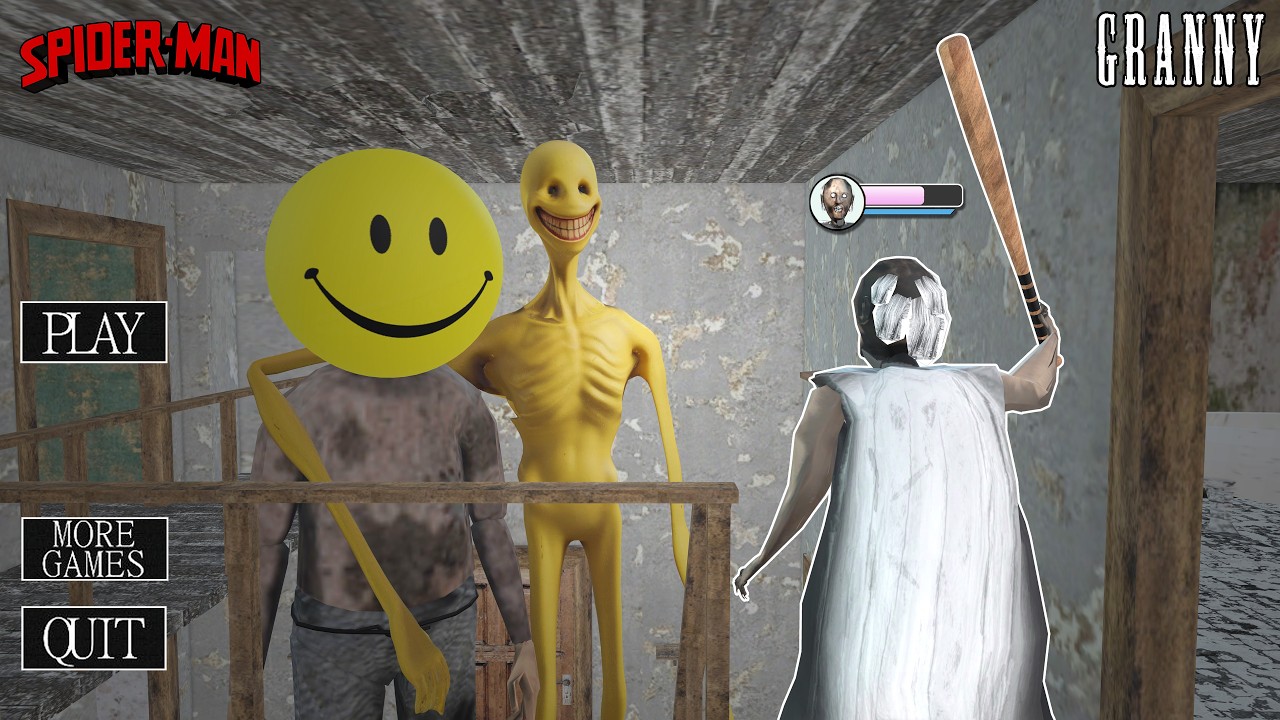 Granny vs Verity to Rescue Grandpa in house !! funny horror animation