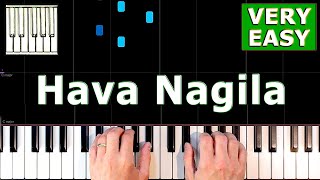 Hava Nagila - Piano Tutorial Easy