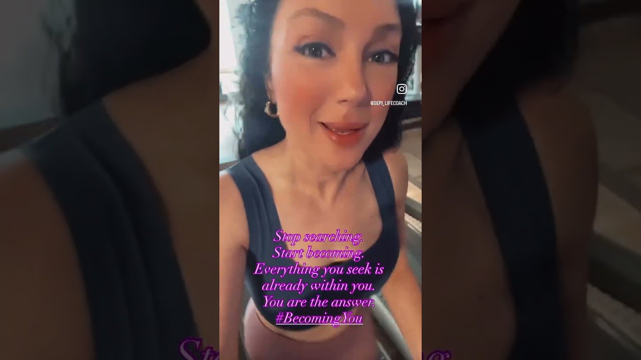 Stop searching; start becoming! 