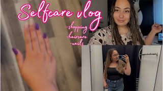Selfcare vlog - Nákupy, haircare, nové nehty | Valča