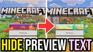 How To Disable White DEBUG TEXT in Minecraft Bedrock Preview & Beta