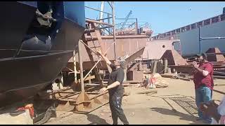 Ship Yard Lunching Ship