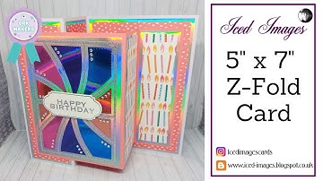🟣✂️ 5" x 7" Z-Fold Card (Maker Team)