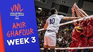 Amir Ghafour in full attack mode during week 3 | VNL Stars | Volleyball Nations League 2019