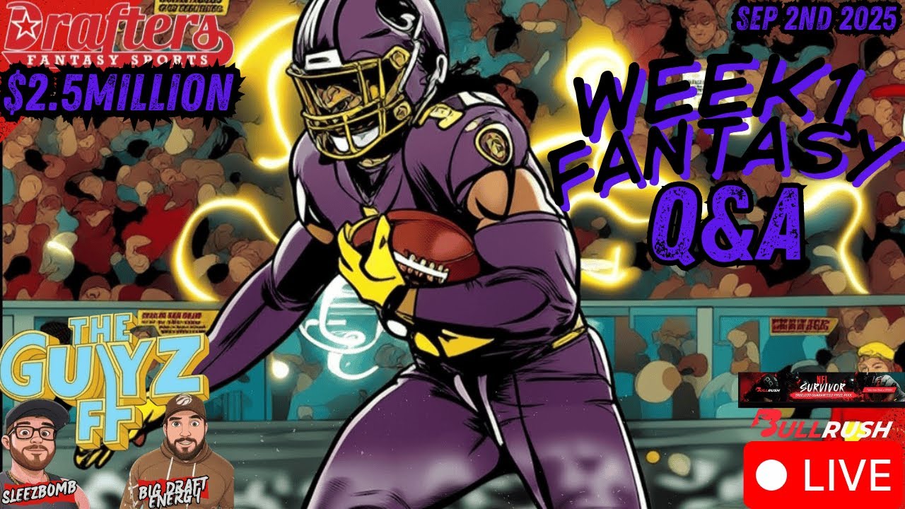 BULL RUSH LIVE: Survivor Tournament Locks + $2.5M Live Drafters Draft | 7PM!