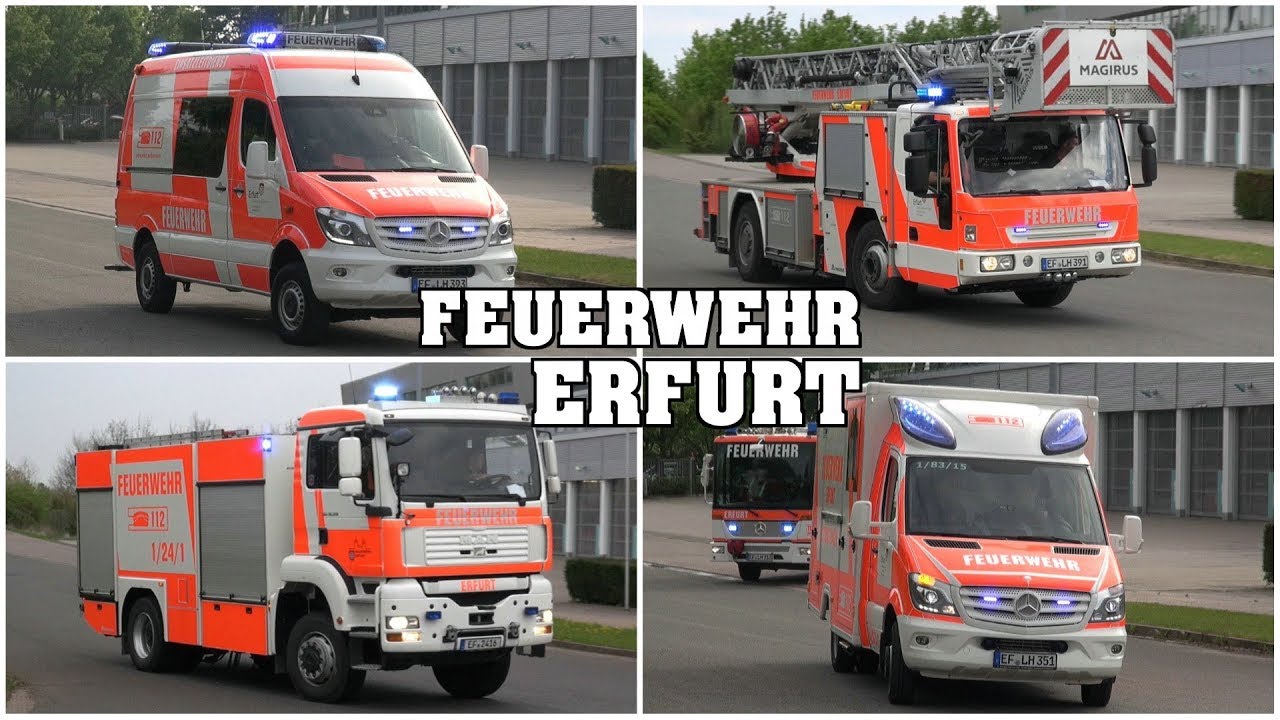 [Alarmierungen & Bullhorngrüße] - Einsatzfahrten der Feuerwehr Erfurt!