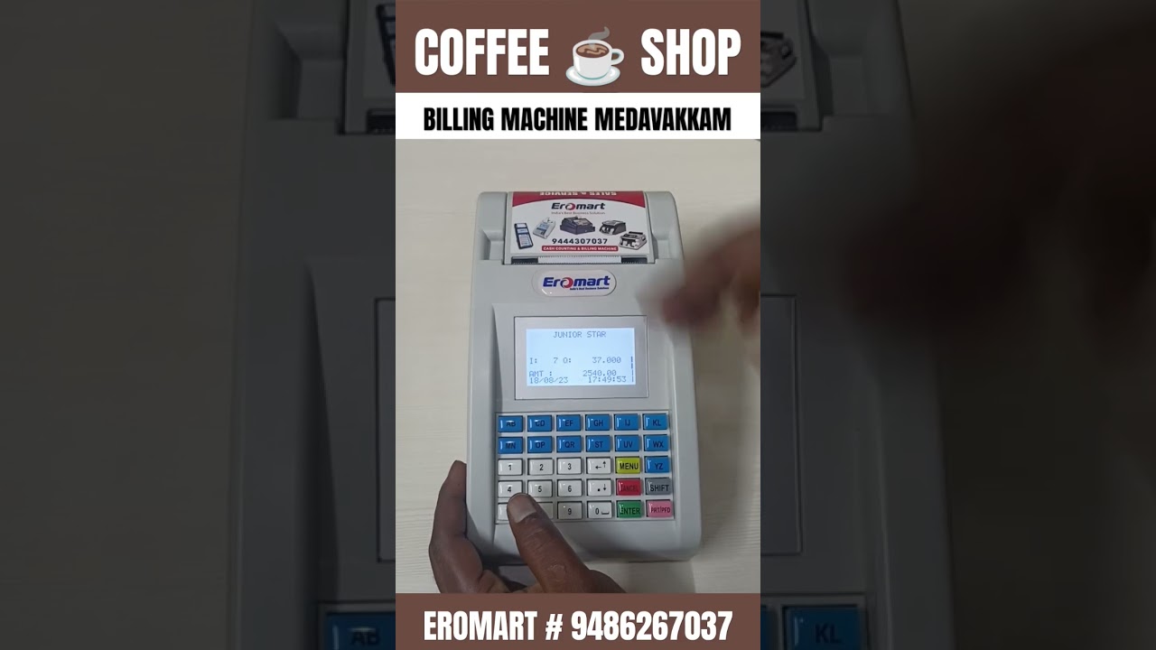Coffee Shop Billing Machine in Medavakkam Chennai 