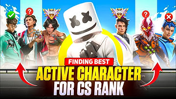 (After Update) Best Active Character In Cs Rank || Top 5 Best Active Skill Character In Free Fire