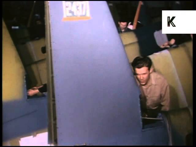 1940s WWII Aircraft Factory, Women War Workers, USA Color Archive Footage