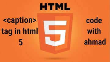 What is caption tag in html 5?