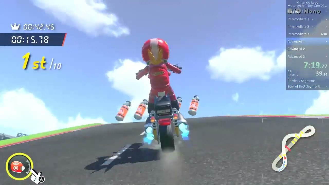 Nintendo Labo Motorcycle 200cc Advanced 1 Speedrun in 