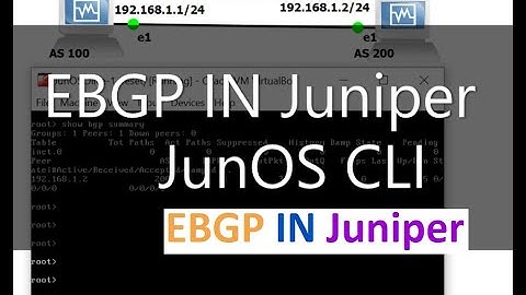 How To configure BGP(ebgp) in Juniper | Juniper EBGP Junos Cli