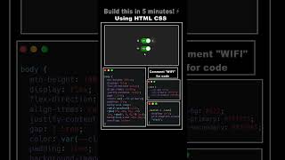 Animated Switch Button with LED Effect! 💡✨ #coding #shorts #webdev #youtubeshorts #css