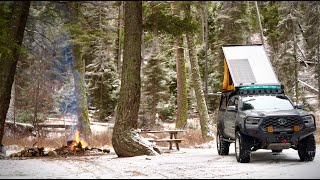 SOLO Cold Weather Truck Camping in Montana - Cooking Pizza in a Dutch Oven (ASMR) by Hunter Pauley 9,258 views 5 months ago 17 minutes