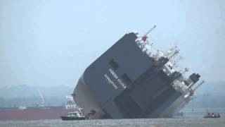 Cargo Ship run aground Cowes Isle of Wight