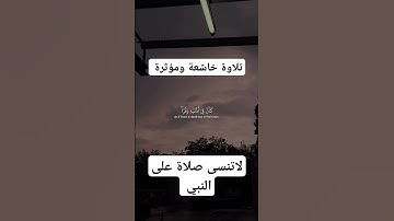 تلاوة خاشعة ومؤثرة جدا #اكسبلور #دويتو #القران #تيكتوك #تيك_توك