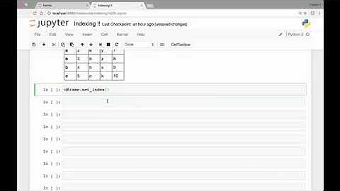49  Indexing   set index and reset index methods