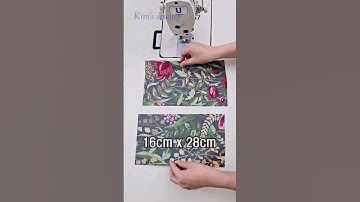지퍼파우치 쉽게 만들기 / Making a zipper pouch quickly and easily