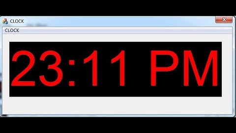 VS C++ MFC : Computer Clock Tutorial