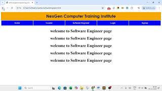 class 11 Connect Webpages of a Website Using Anchor Tag in HTML | Learn by NexGen Education Team