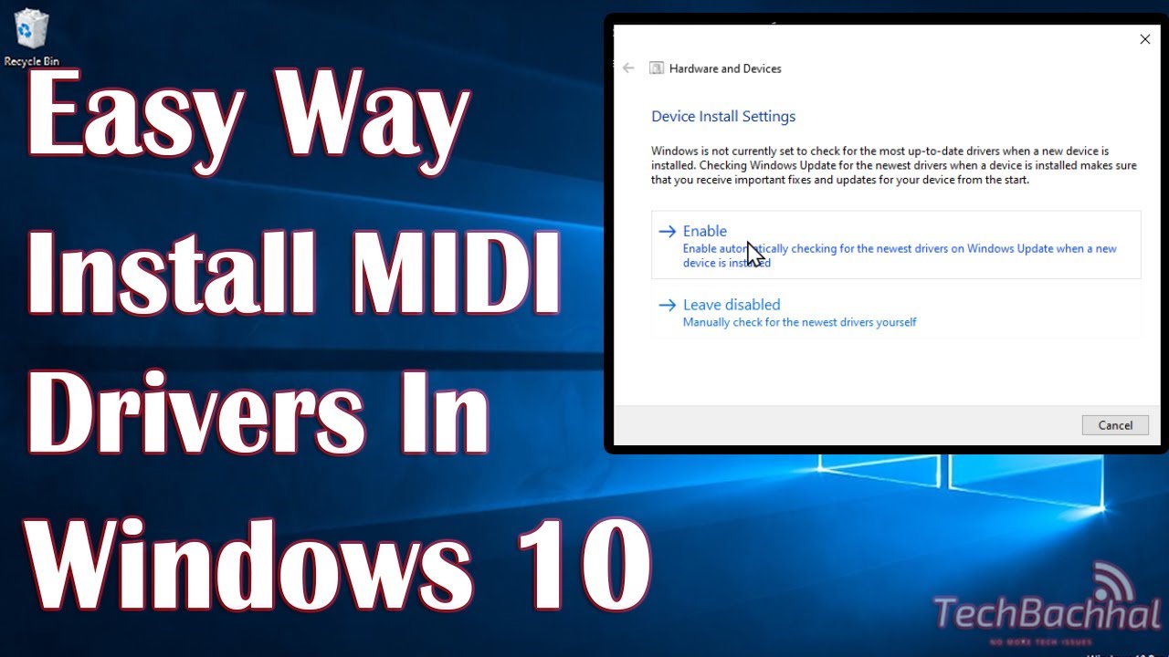 Install MIDI In Windows 10 How - YouTube