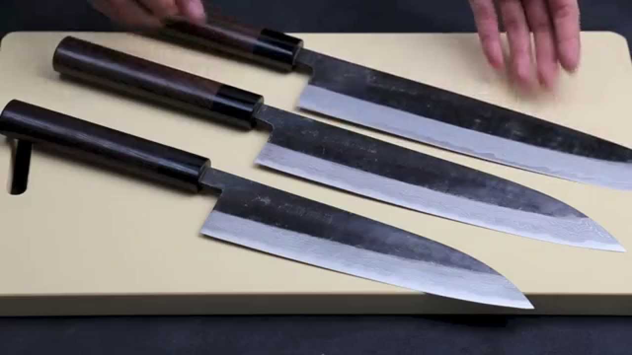 Yoshihiro Mizu Yaki Blue High Carbon Steel #1 Kurouchi Gyuto