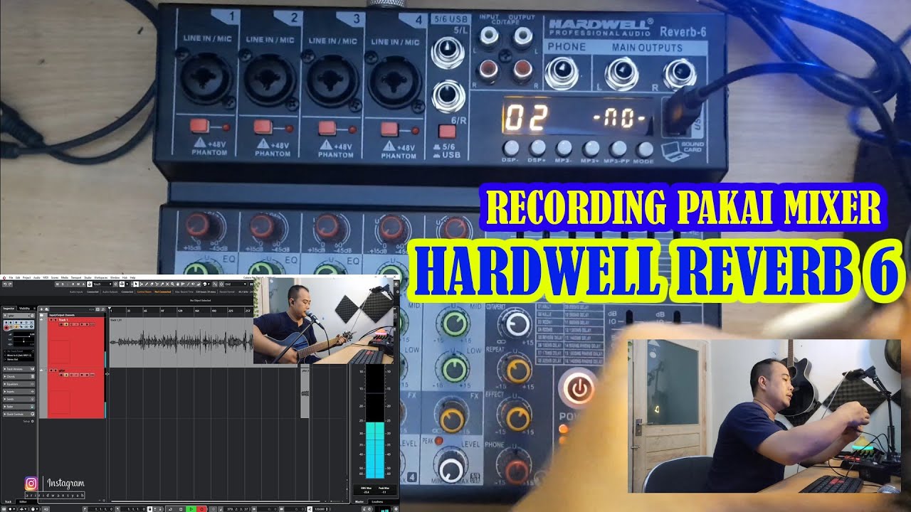 Tutorial Koneksi Mixer HARDWELL REVERB 6 di PC untuk RECORDING YouTube