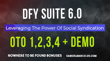 DFY SUITE 6.0 OTO Breakdown 🔴 Complete DFY SUITE 6.0 OTO Guide + Demo! 🔴 DFY SUITE 6.0 OTO 1,2,3,4