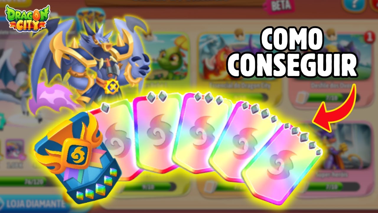 COMO CONSEGUIR CARTAS BRILHANTES E RARAS NO DRAGON CITY