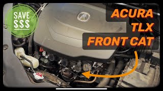 Acura TLX How To Replace Front Catalytic Converter Bank 2 P0430 2015 - 2017 Acura Tl Catalytic Converter