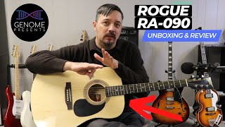 Rogue-090 Dreadnought Acoustic Guitar Unboxing and Review