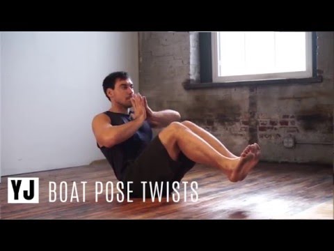 Boat Pose Twist
