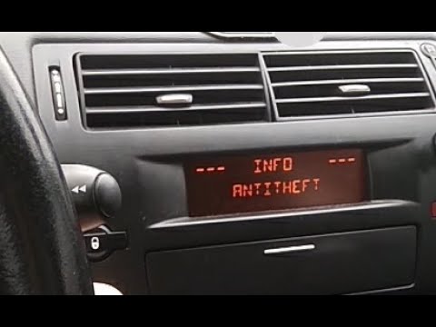 Не заводится Citroen C4 (AntiTheft Faulty)