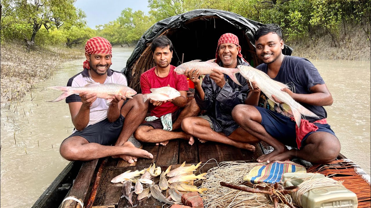 আবারও মাতলা নদীতে বরশি দিয়ে ছেলে মাছ পেলাম !!! Part-2