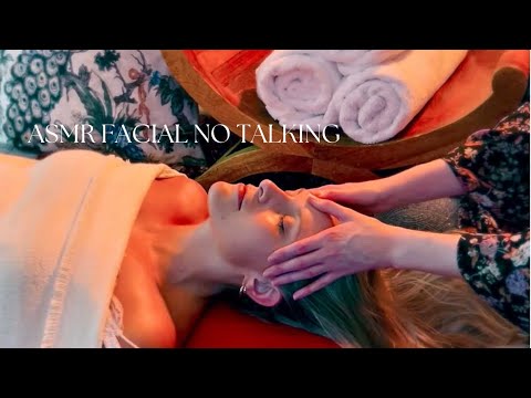ASMR NO TALKING I gave ​⁠@TheFernAsmr a Caring Facial & Massage to ease her headache & good sleep