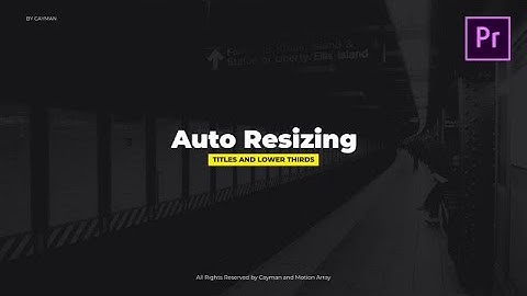 Auto Resize Modern Titles Motion Graphics Templates