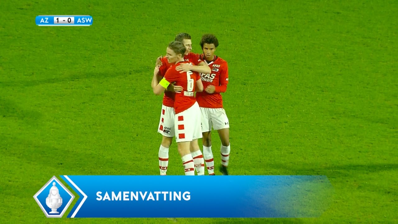 Highlights KNVB Beker: AZ - ASWH (14/12/2016)